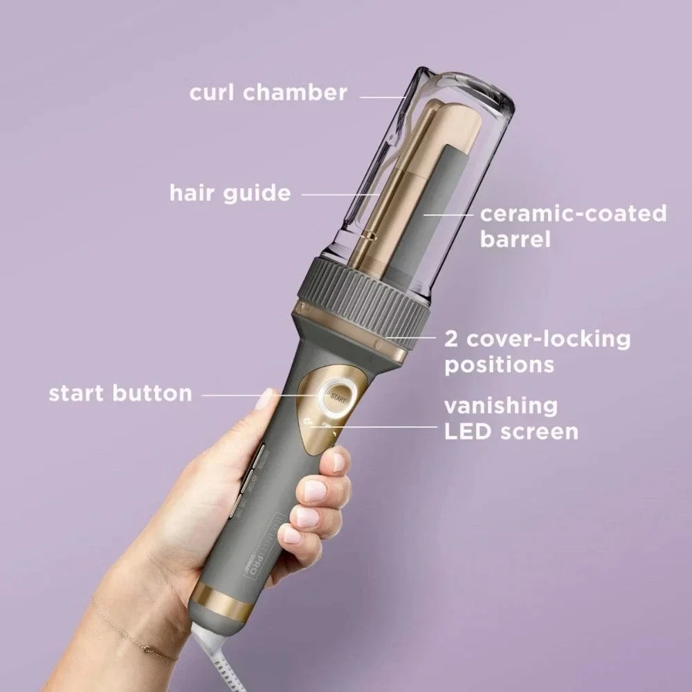 INFINITIPRO CONAIR Curl Secret Ceramic Auto Curling Iron 1 1/4 inch Barrel